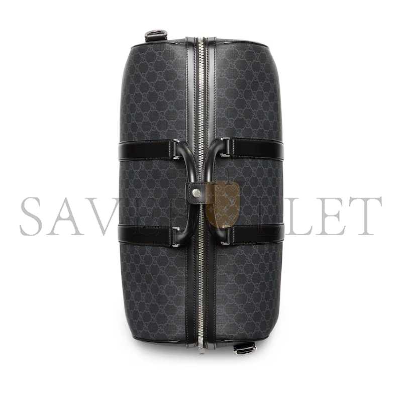GUCCI GG BLACK MEDIUM DUFFLE BAG 792074 (45*30*24.5cm) GUCCI GG BLACK MEDIUM DUFFLE BAG 792074 (45*30*24.5cm)